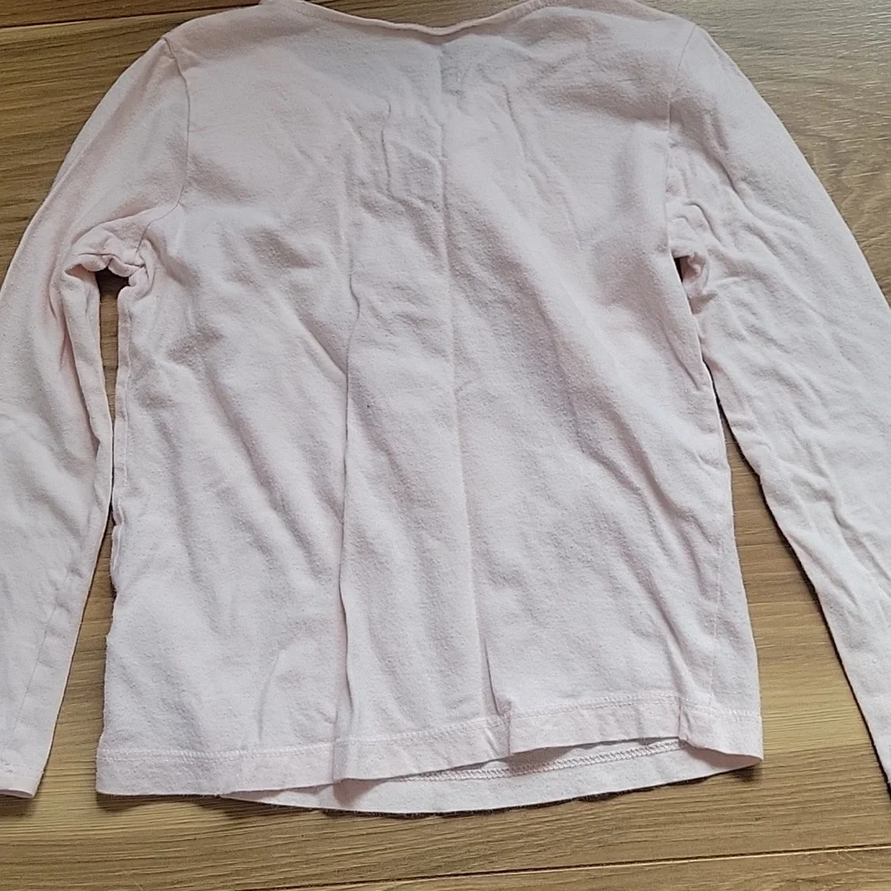 *3/$15* Carter's Size 5T Girls Pink Long Sleeve Tee with Decorative Detail